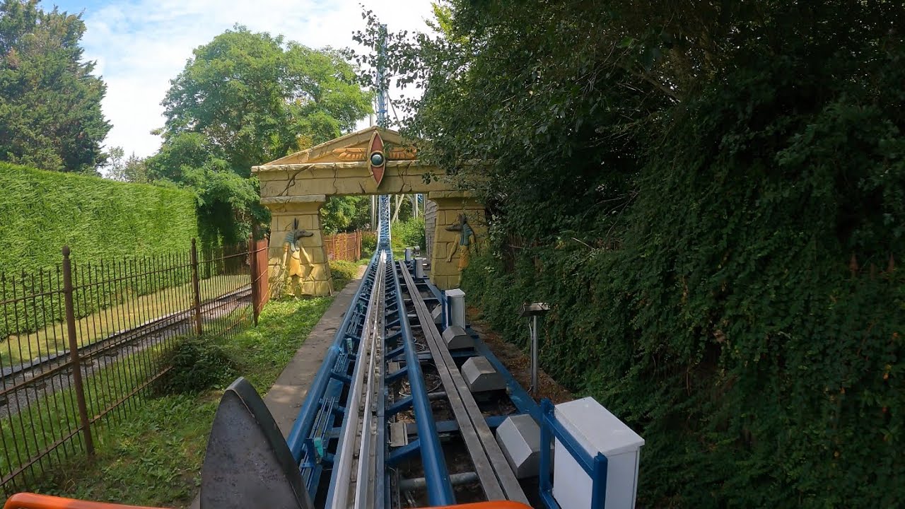Anubis: The Ride БЫСТРЫЙ ЗАПУСК Американские горки 4K POV! | Plopsaland De Panne Belgium [Авторск...
