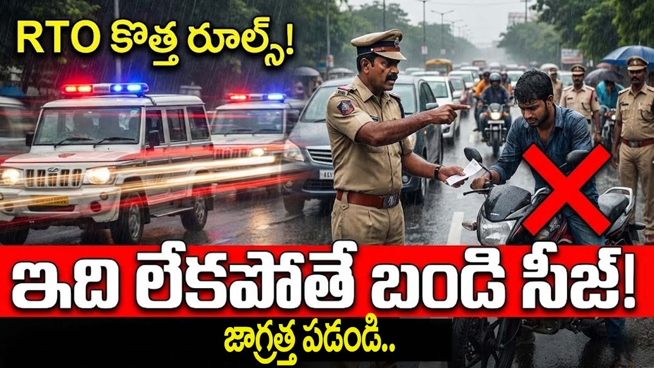 RTO  కొత్త రూల్స్..ఇది మీ బండి మీద లేకపోతే..బండి సీజే..| RTO New Rules | ManamTV World