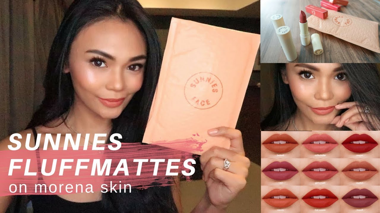 SUNNIES FACE FLUFFMATTES ON MORENA SKIN | first impression + review