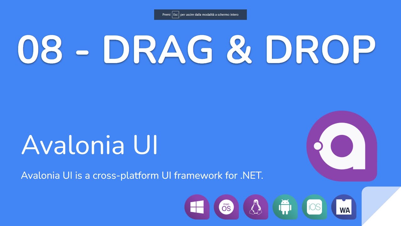 Avalonia UI - 08 - Drag and Drop