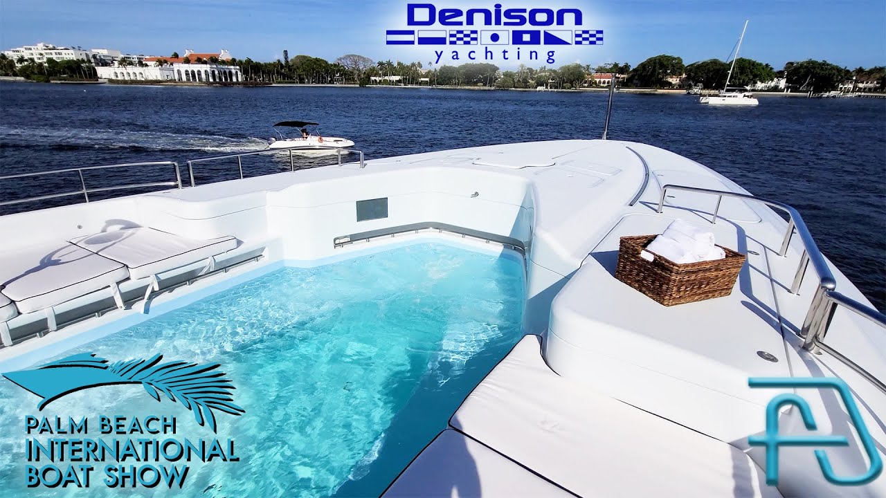 THUNDER is now ALL WHITE with its 2021 Refit! - $10,800,000 Oceanfast 164' Superyacht at PBIBS 2021