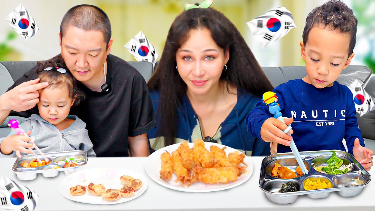 Half Korean Toddlers Try Chopsticks for the First Time – Can They Do It?