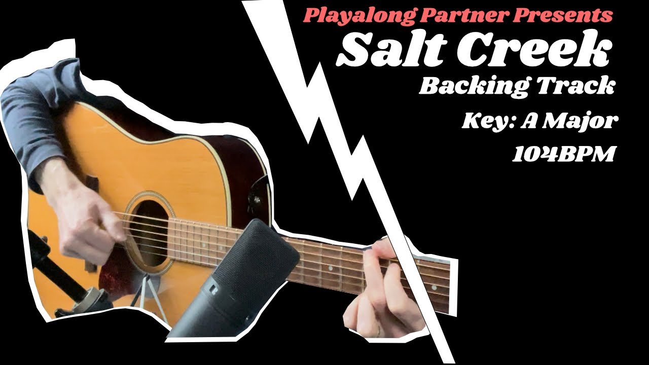 Salt Creek - Backing Track - Key of A - 104BPM #fiddle #guitar #mandolin #banjo #bluegrass #oldtime