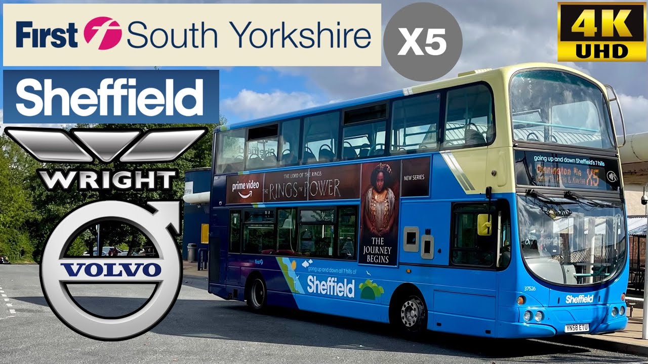 [First South Yorkshire: X5 Dinnington to Sheffield via Wales] Wright Eclipse Gemini Volvo B9TL 37526