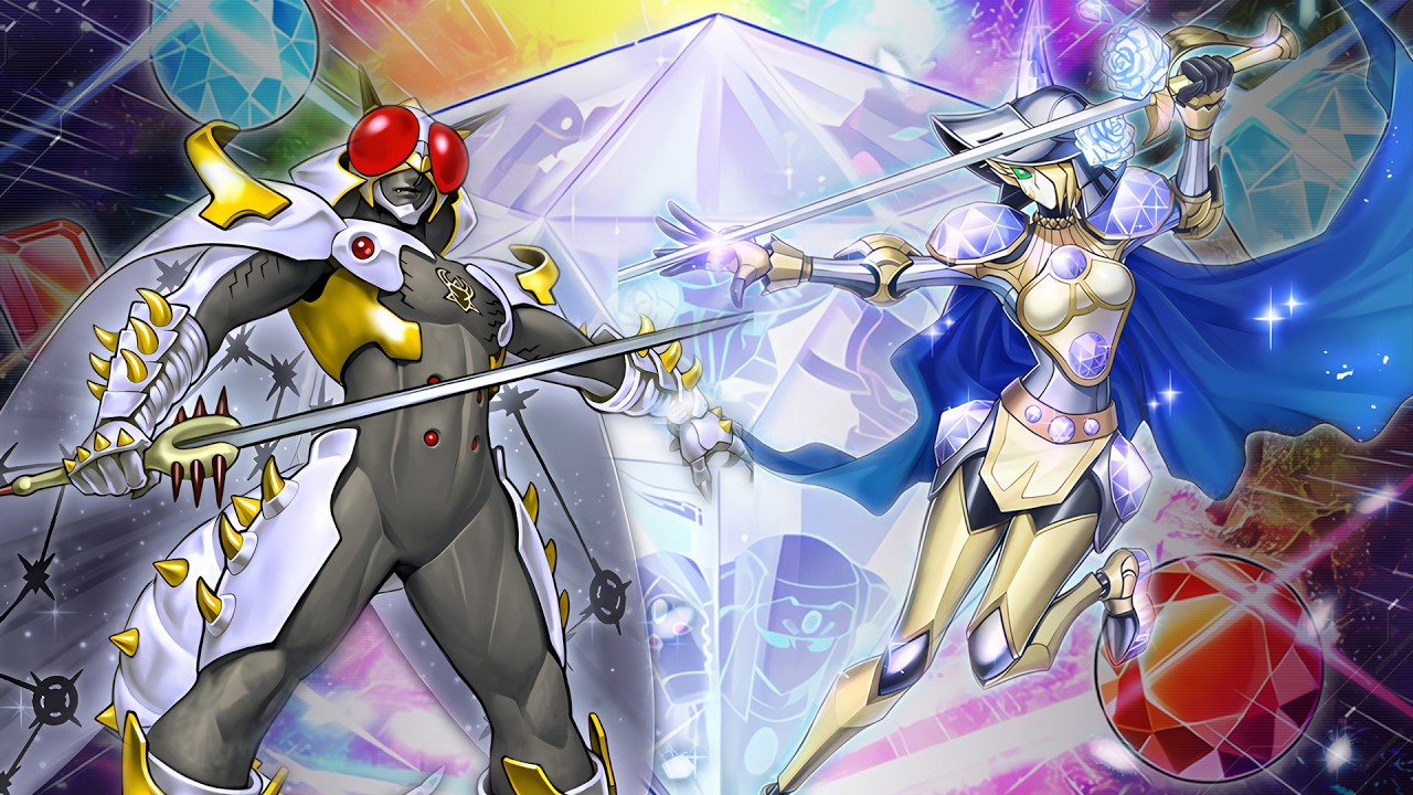 TURN 1 EXCITON KNIGHT AND LADY ROSE DIAMOND GEM-KNIGHT