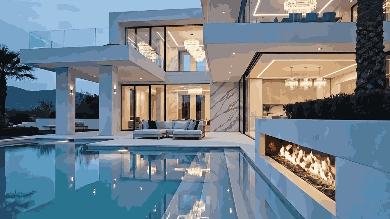 Luxury Dream Mansion: Modern Design, Marble & Panoramic Windows