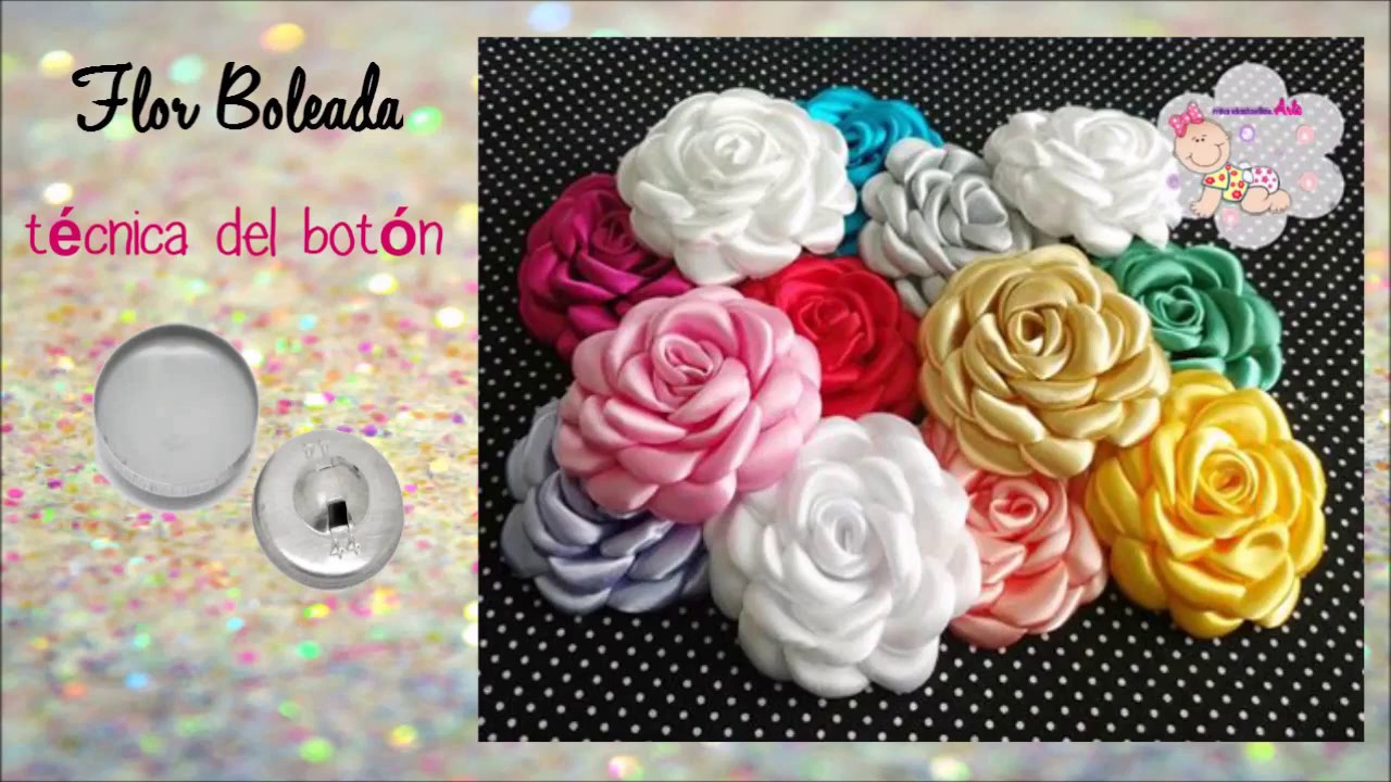 Flor Boleada / Tecnica del Boton / TUTORIAL