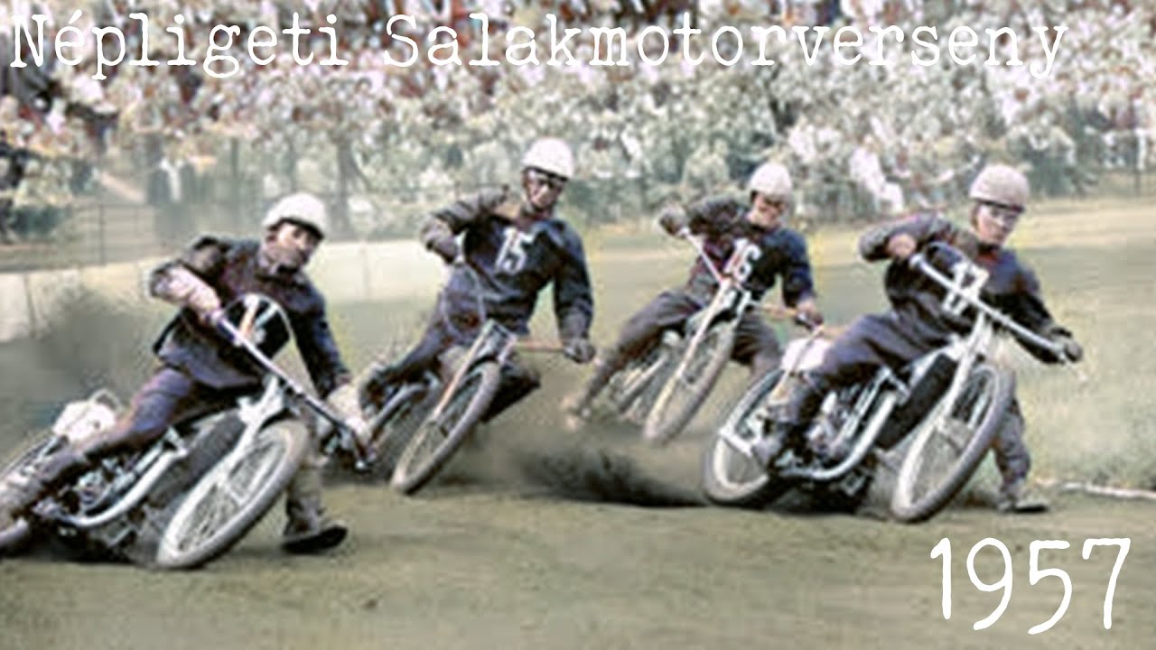 Budapest Motor Race 1957 - Népliget (HD Colorized)