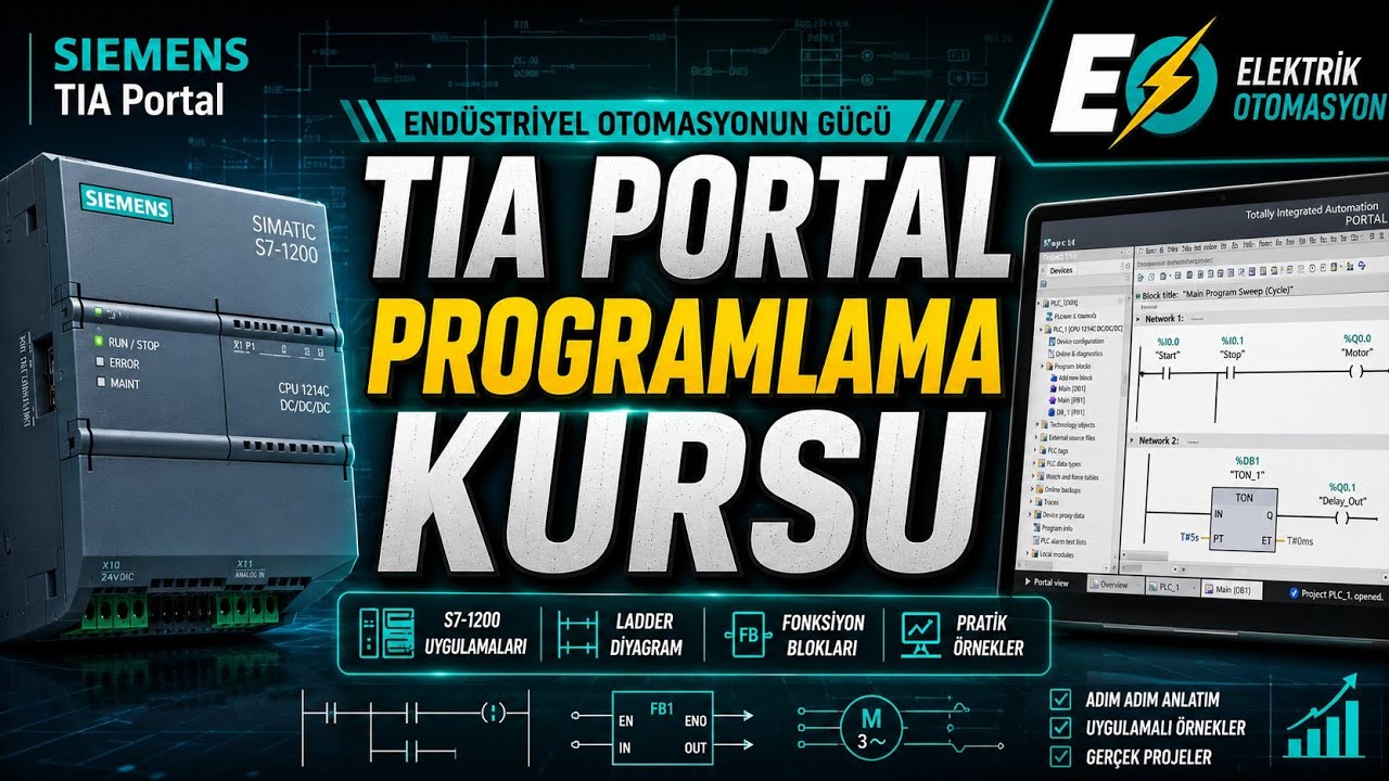 3- SIEMENS TIA PORTAL PLCSim Kullanımı #tiaportal #plcsim #S7-1200plc #plcprogramlama