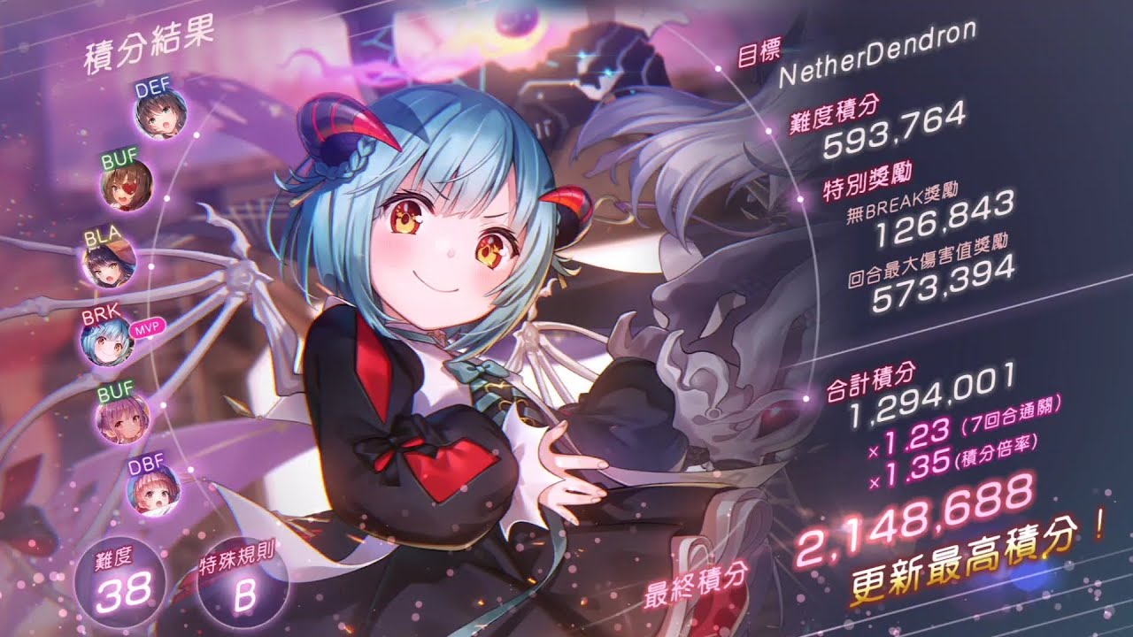 [HBR] Score Attack #90  期間1 攻擊疊加15%  可憐以外全1凸 2.14M