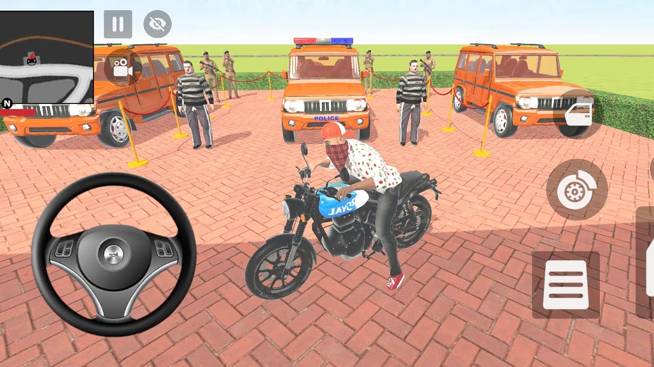 🥰🤑 Franklin parchase by 3️⃣ Red police car fully modified 💥 Indian Theft Auto Simulator 🔥 car game 🥳