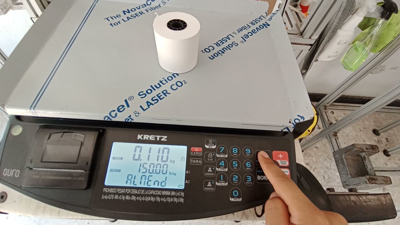 Báscula Aura - Como realizar una venta en ticket.