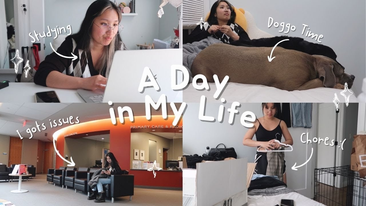 day in my life as a depressed college girly 🤪 | senior year, classes, hospital stuff, and more!