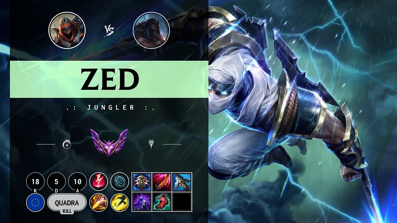 Zed Jungle vs Udyr - EUW Master Patch 14.10