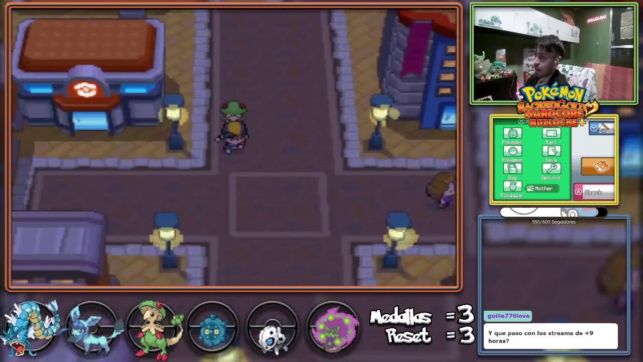 SAICEEEEER | POKÉMON SACRED GOLD HC+ DEATHLESS [DIA 1] | !captura !video