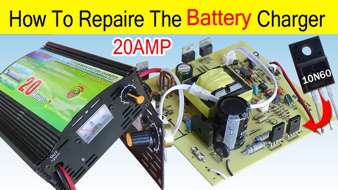 How To Change The Transistor of 20AMP Battery Charger / How To Repair The Battery Charger
