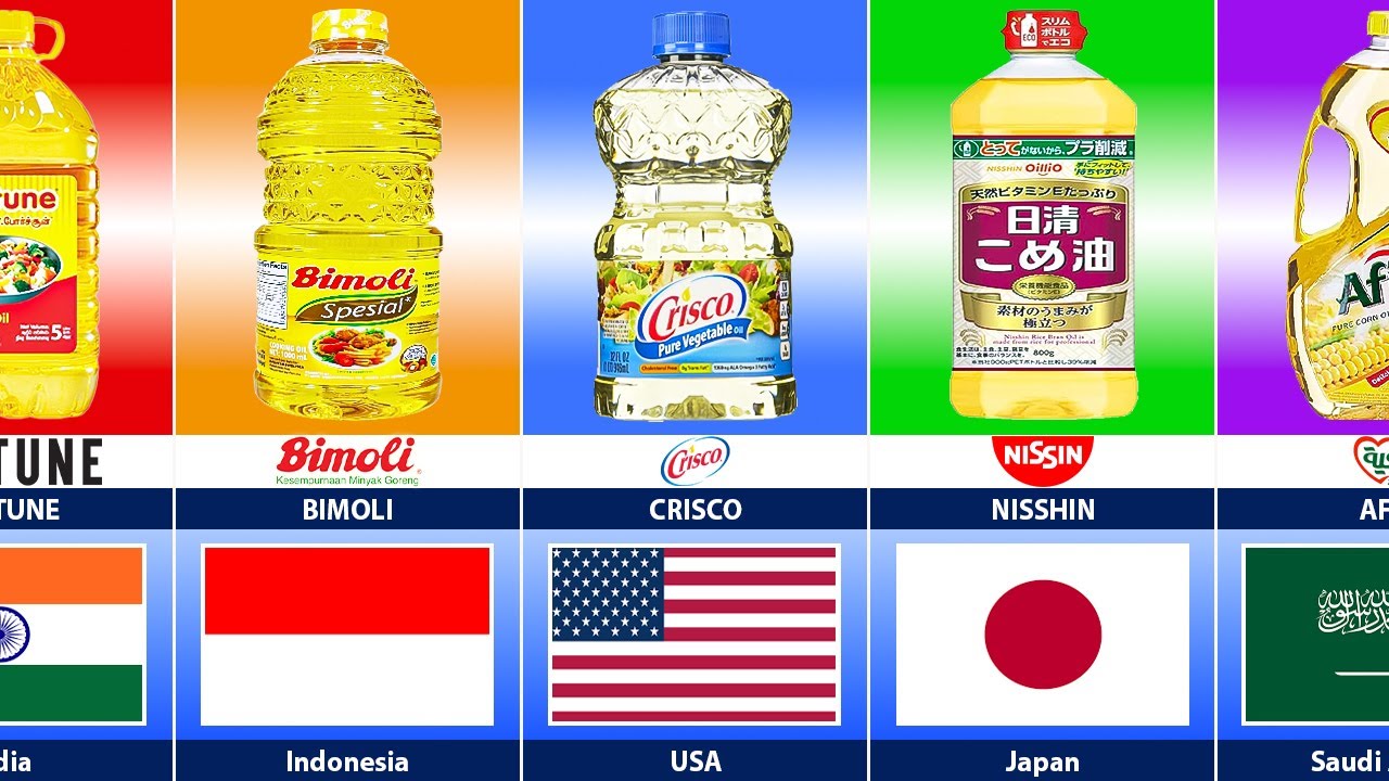 Cooking Oil Brands From Different Countries