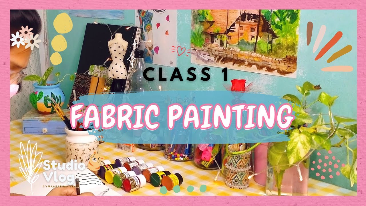 🇵🇰Fabric Painting for Beginners Class 1|Tracing Techniques |Cyma&Fatima Vlog