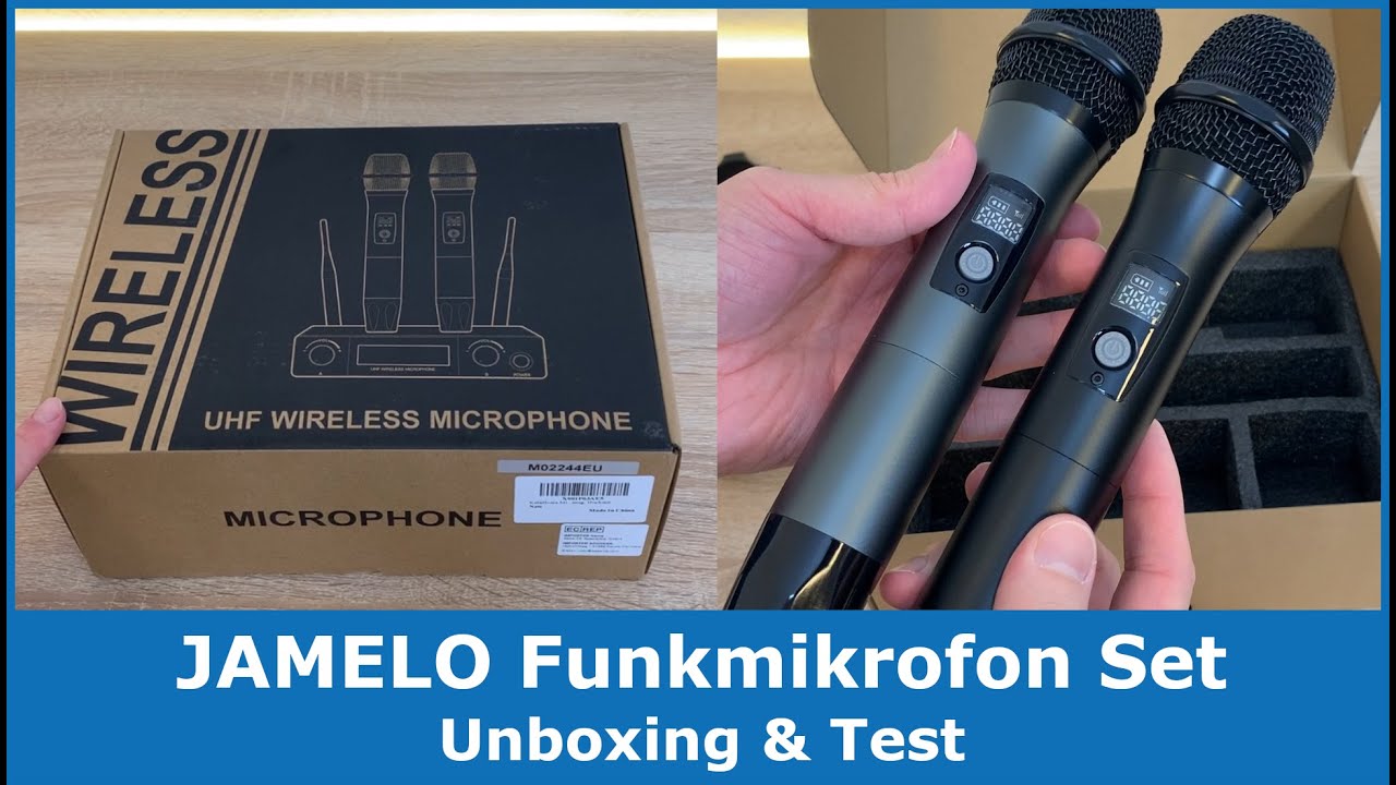 JAMELO Funkmikrofon Set Unboxing & Test | Professionelle Drahtlose Mikrofone für Karaoke und mehr!