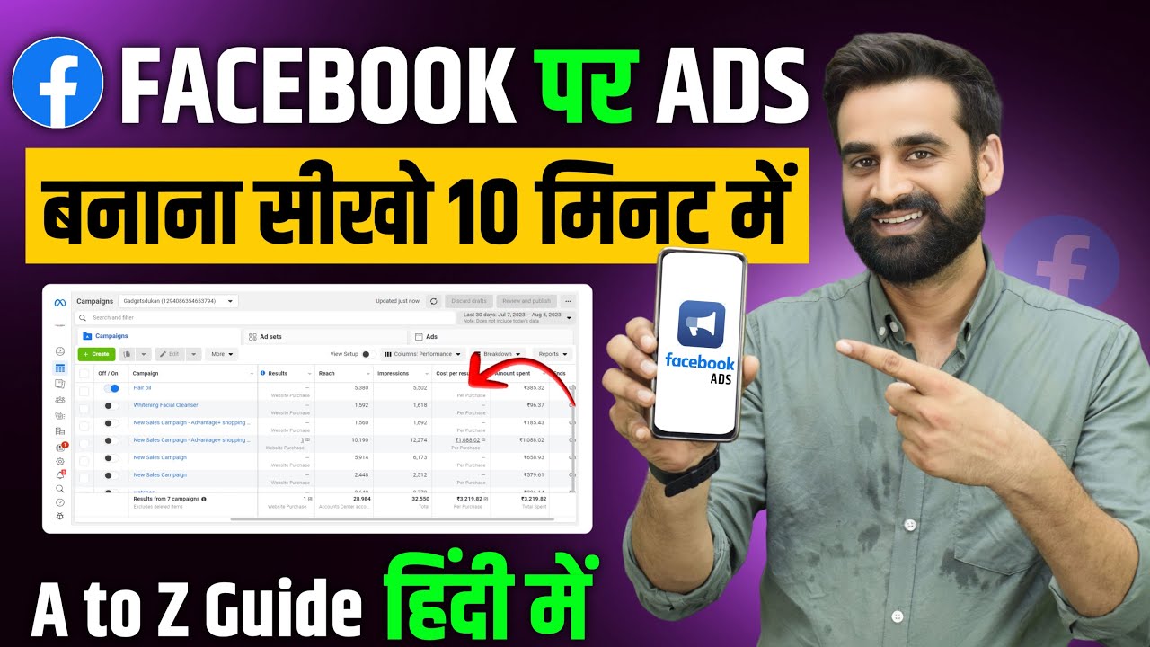 Facebook Ads Campaign Tutorial | Facebook Ads Complete Tutorial For Beginners | Fb Ads