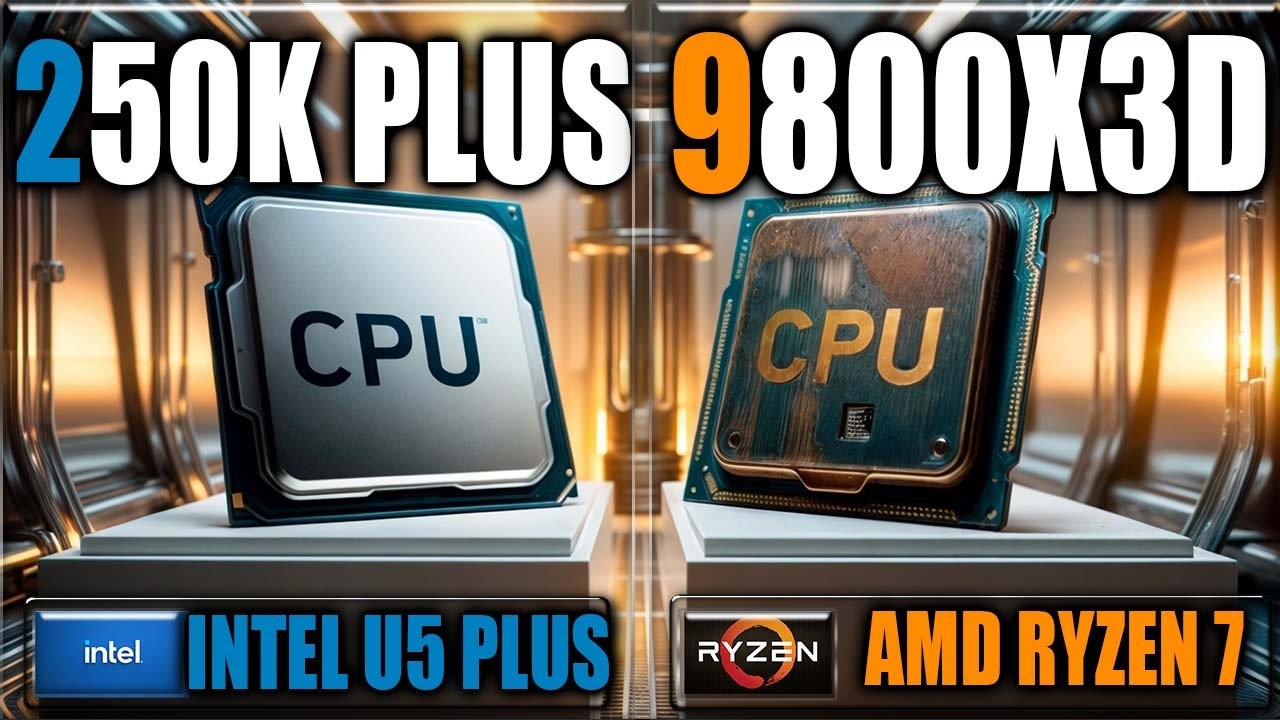 Сравнение производительности 250K Plus и 9800X3D в играх и приложениях: тесты.