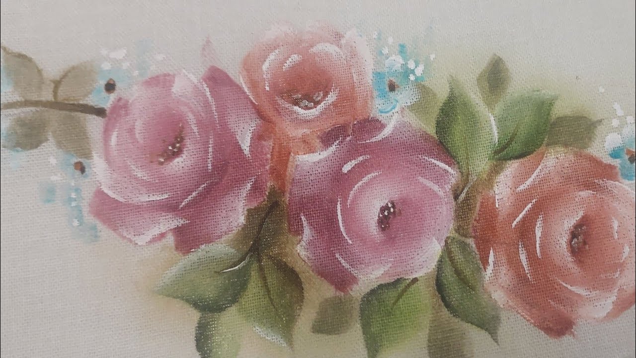 Como pintar rosas a mão livre de um jeito fácil?
