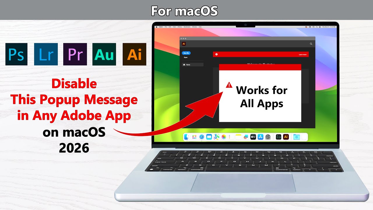 2026 Remove This Popup Message in Adobe Software on macOS