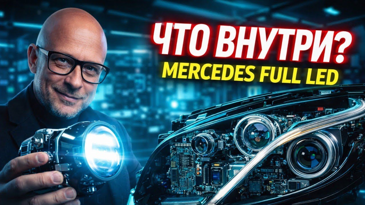 Название Фара Full Led Mercedes, что внутри?
