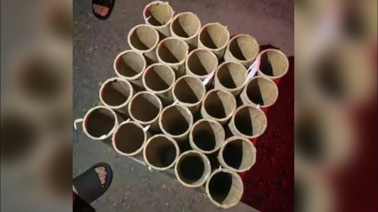 3“ inch lubang 25 shots bunga api merdeka