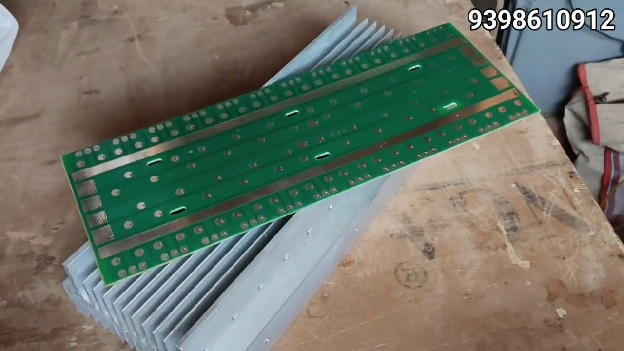 2500 watt amplifier hetsink+pcb |3U hetsink PCB 12 pair trajistor 