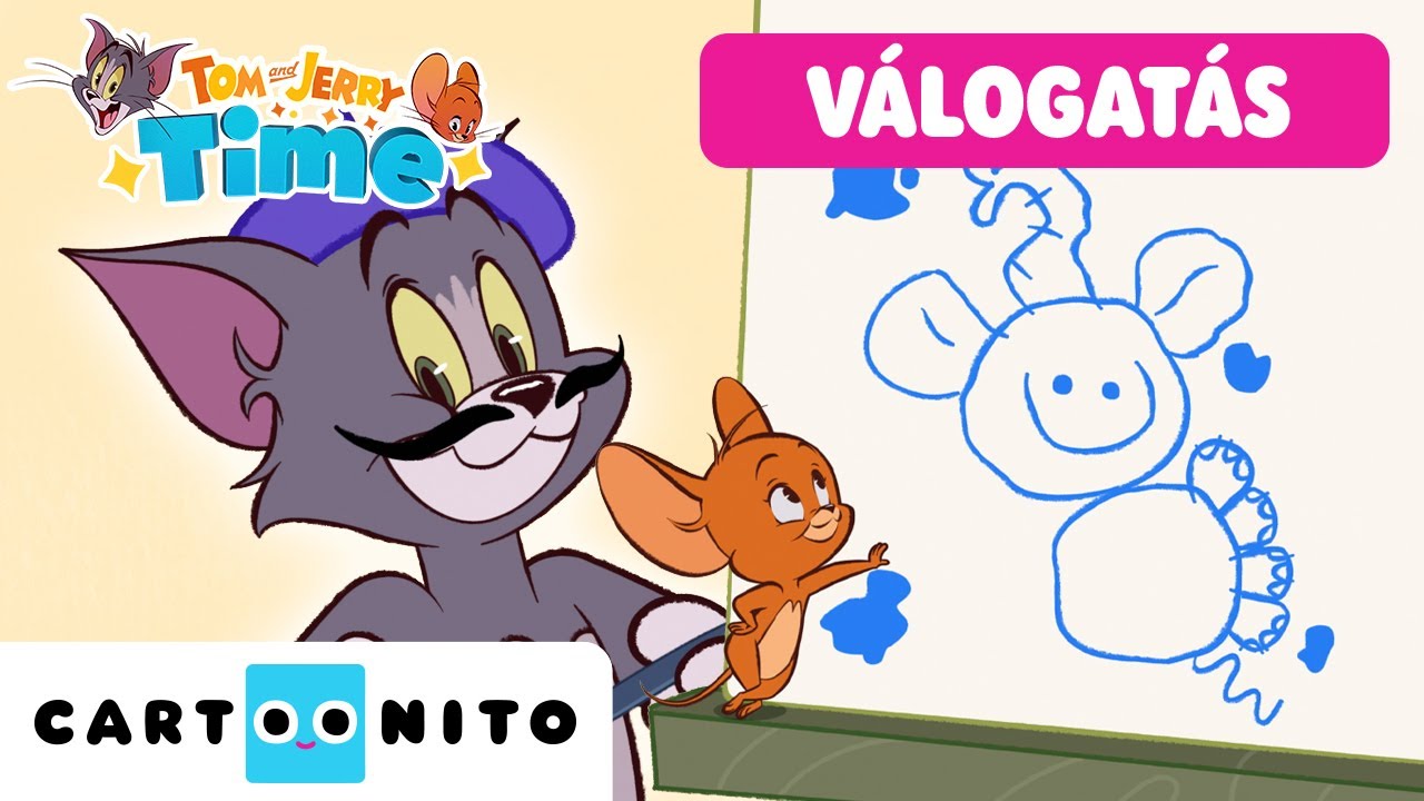 Rajzoljunk elefántot! 🐘🖍️| Válogatás | Tanulás Tommal és Jerryvel | Tom & Jerry Time | Cartoonito