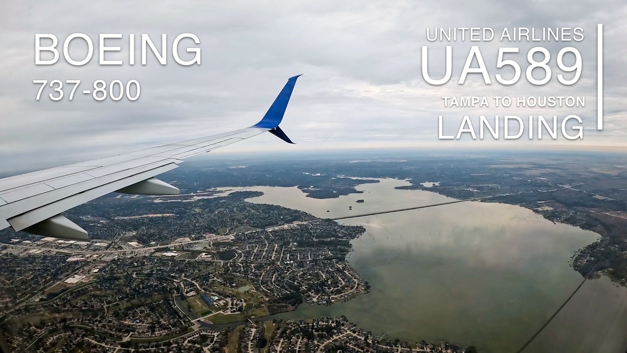 Landing [4K]: UA589 - George Bush Intercontinental (KTPA) Airport - Boeing 737-800 - TPA to IAH