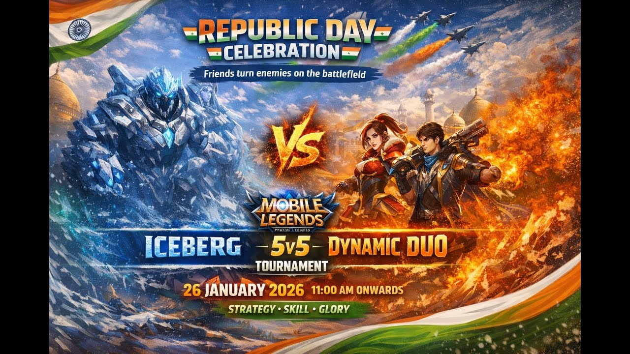 Dynamic Duo vs Iceberg Tournament | 26th January | MOBA 5V5 #shorts