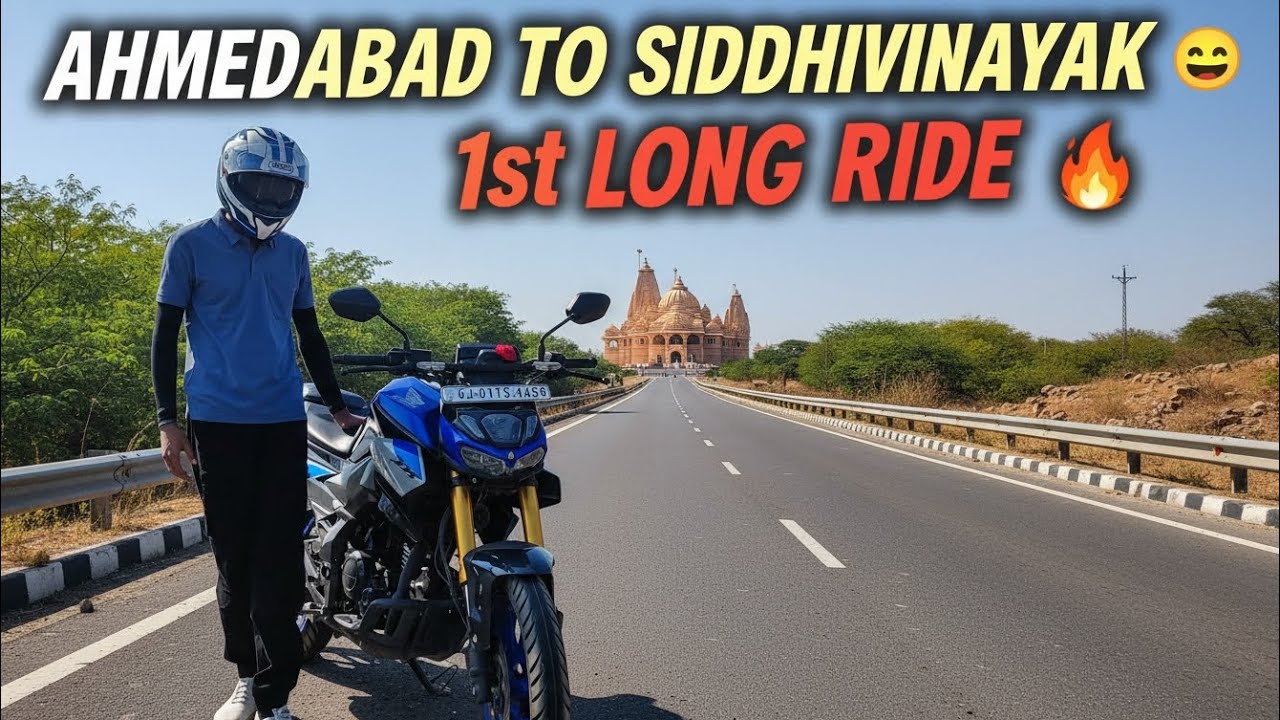 Ahmedabad to Siddhivinayak on My New Bike 😍🏍 | 1st Long Ride Vlog