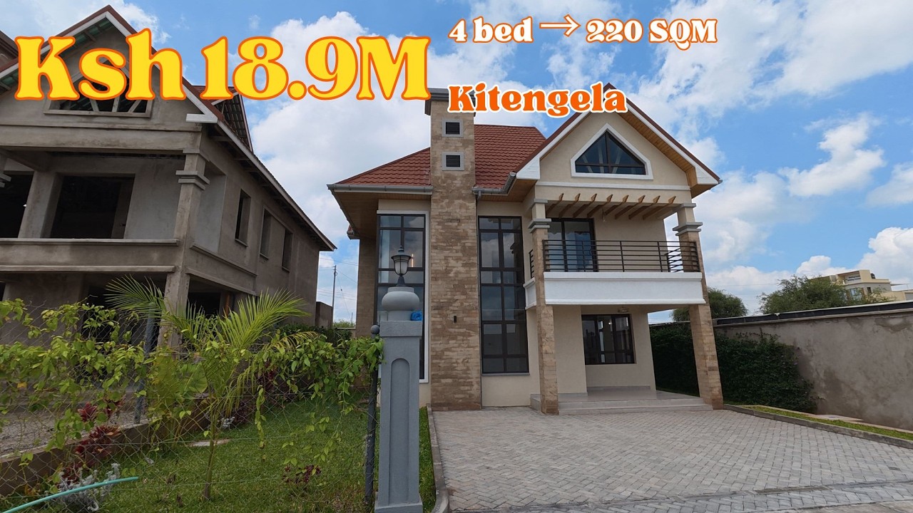 KSh 18.9M Luxury 4-Bed Villa + DSQ Tour in Kitengela | Pool & Gym Gated #Kitengela #LuxuryRealEstate