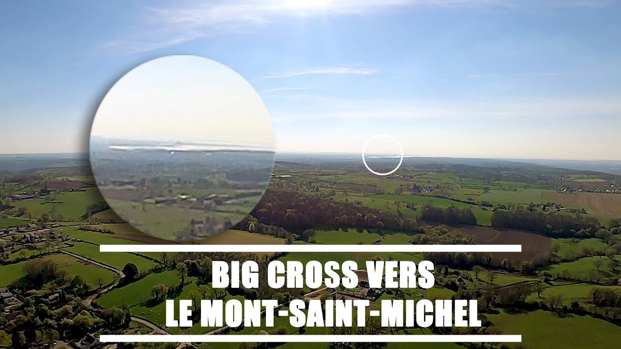 Big cross en parapente vers le Mont Saint Michel