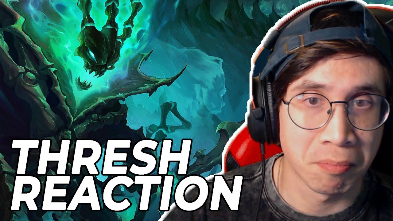 Arcane Fan reacts to THRESH (Voicelines, Skins, & Story) | League of Legends