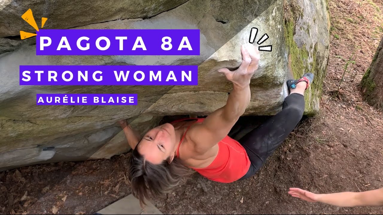 Pagota 8a Roche qui tourne bouldering fontainebleau