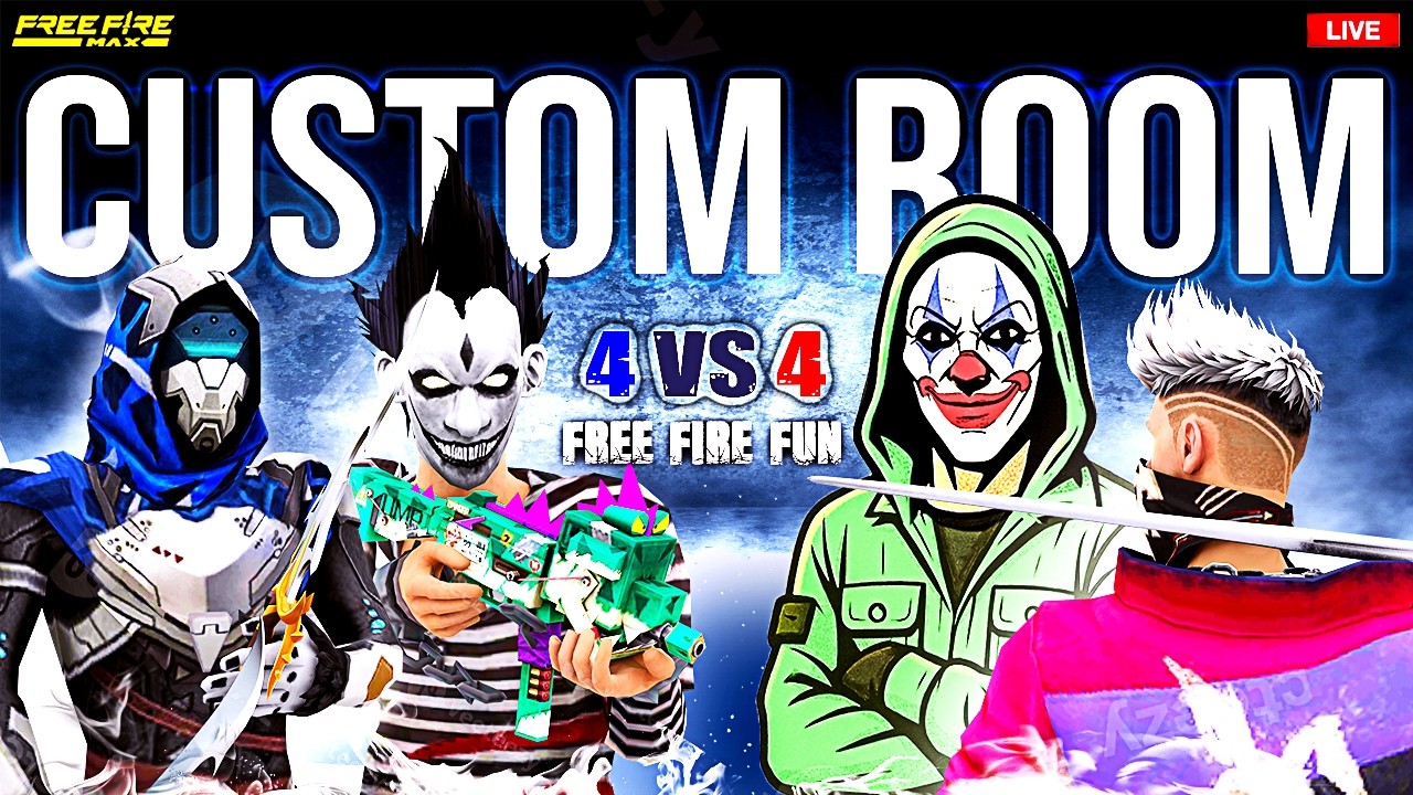 4VS4👽 6VS6😈 CUSTOM ROOM | ROAD TO 20K | FREEFIREFUN IS LIVE🔴#freefirefun #freefirelive #customroom