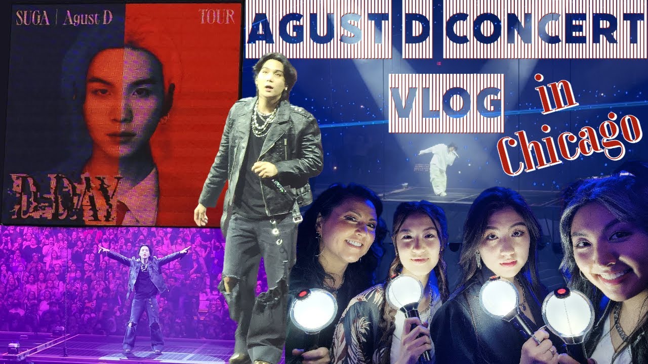 BTS SUGA AGUST D Concert Vlog | D-Day Tour Chicago
