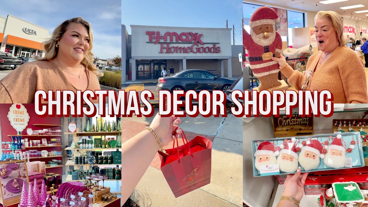 ПОКУПКА РОЖДЕСТВЕНСКОГО ДЕКОРА В HOMEGOODS + ANTHROPOLOGIE | VLOG