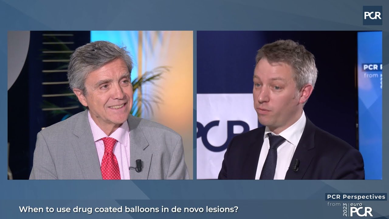 When to use drug-coated balloons in de novo lesions? - EuroPCR 2023