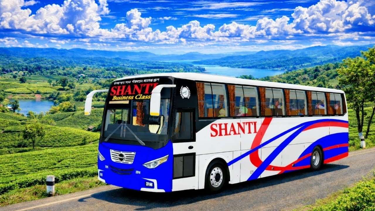 ফাইনালি শান্তি পরিবহন Hino ak 1j non ac প্রিমিয়াম বাস স্কিন রিভিউ Bussid v.4.1.1