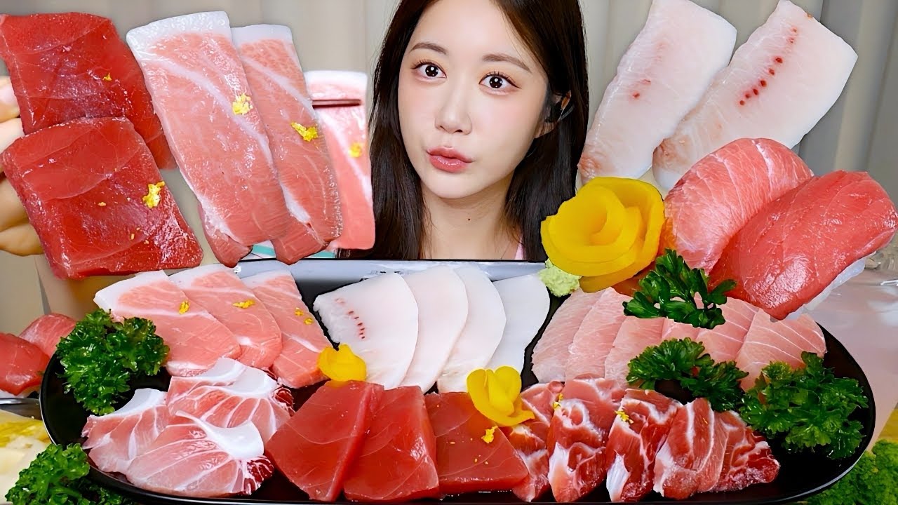 고소한 참치는 못참지😻살살녹는 참치회 먹방❤️(ft.소주) Tuna Sashimi マグロの刺身 | Mukbang ASMR