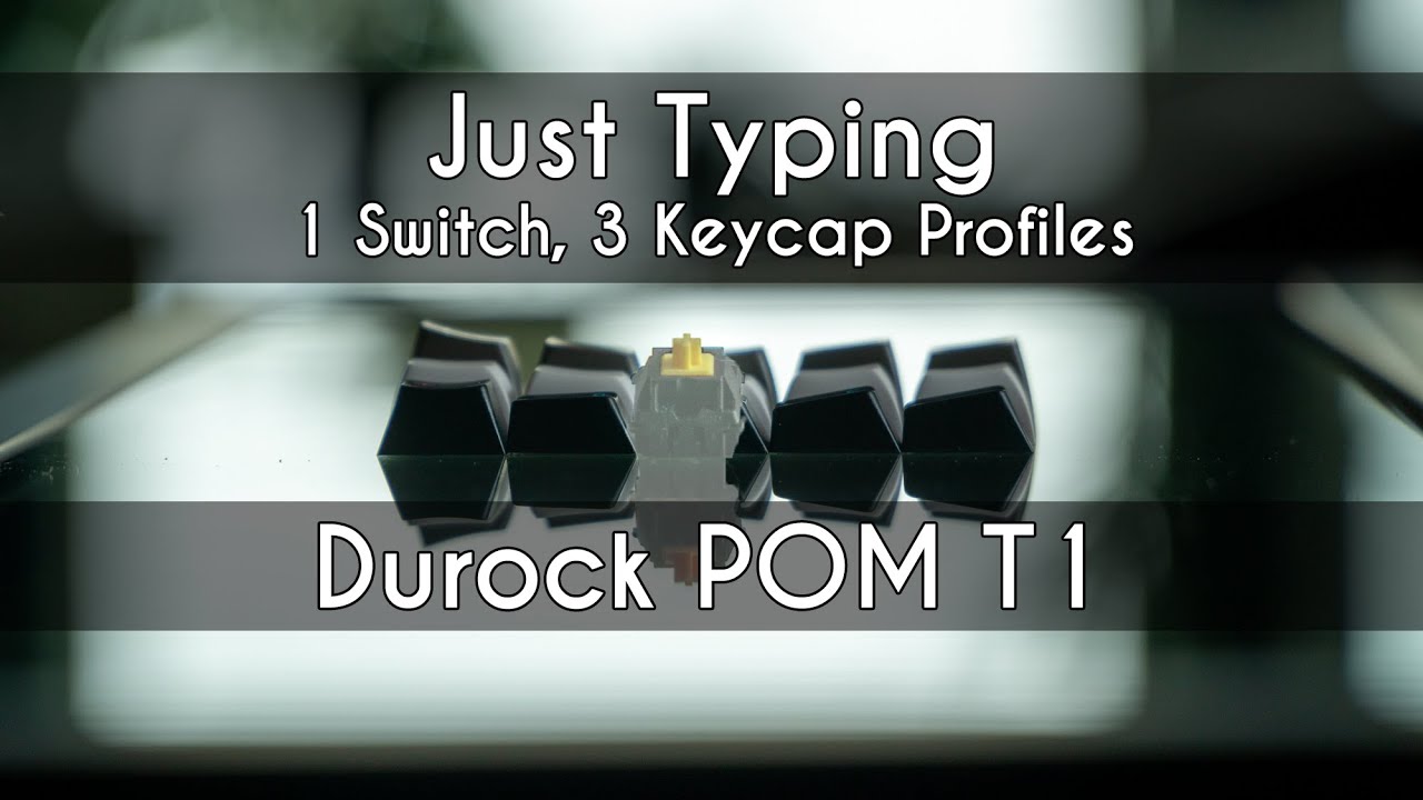 Durock Sunflower POM T1 + KBD67 Lite Sound Test | Just Typing