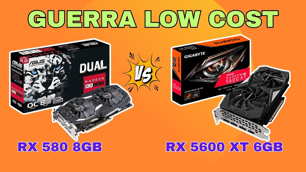 RX 580 8GB vs RX 5600 XT 6GB | Guerra de GPUs AMD Low Cost | Prueba y Reseña - BENCHMARK-