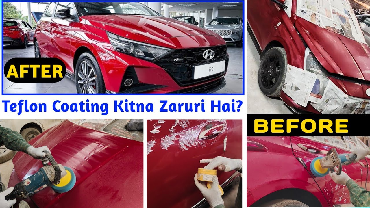 i20 को Teflon Polish से 10 गुना ज़्यादा चमकाएं! ✨ | Before & After #i20TeflonPolish #carshine #i20