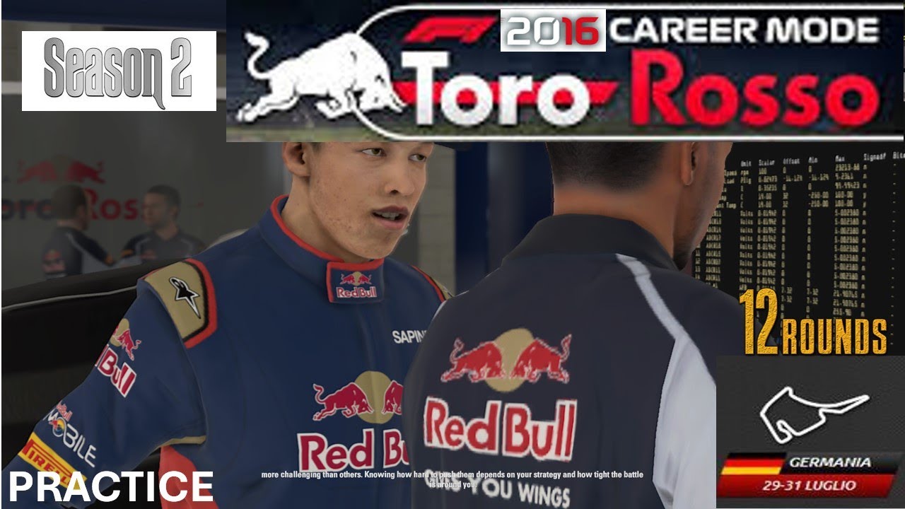 F1 2016 My Career Season 2 Round 12 GERMANY Practice