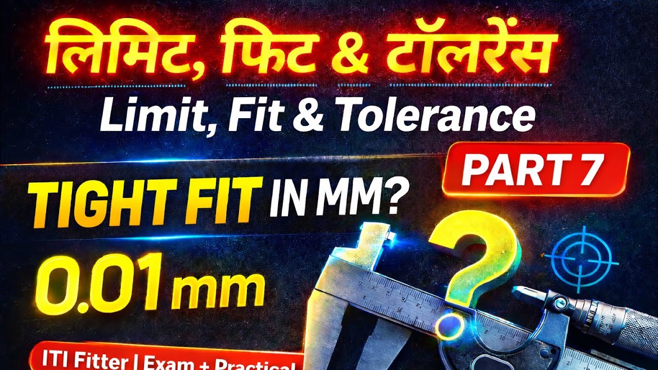 Limit Fit and Tolerance Theory Class by Abhishek Sir Part 7