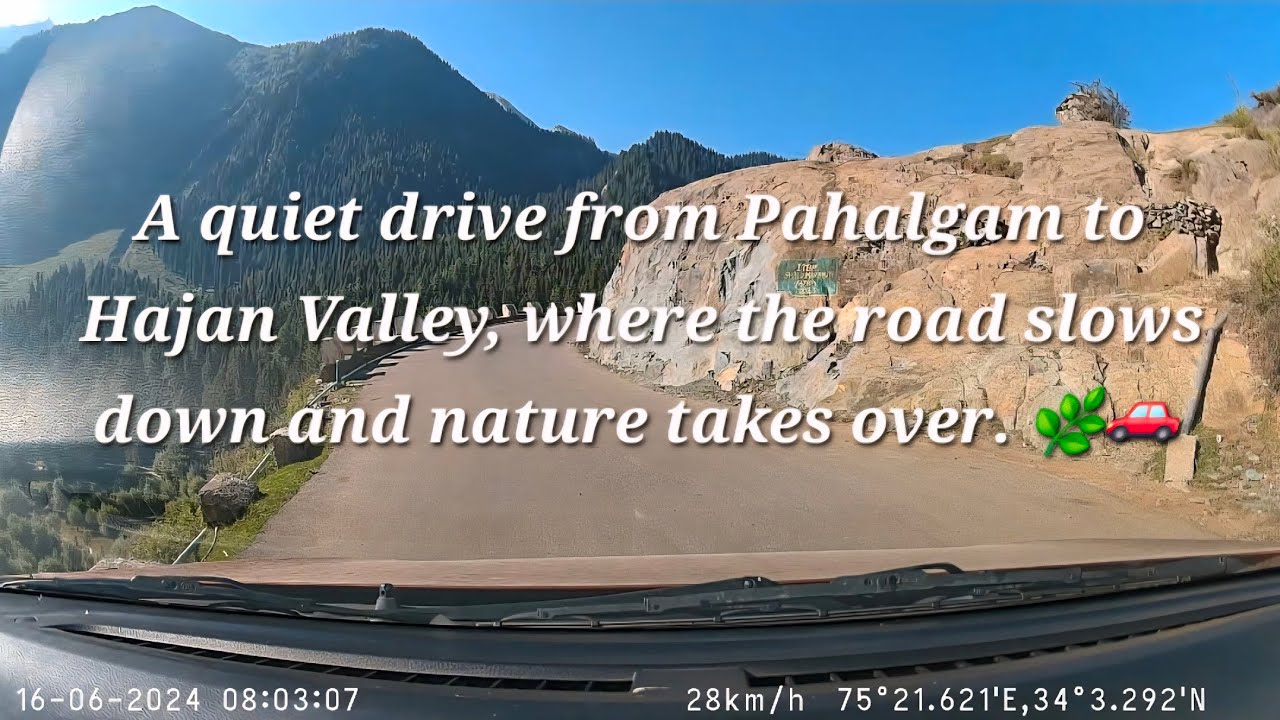 Pahalgam ➝ Hajan(Betab) Valley | Roadtrip I Baleno - One drive, pure Kashmir vibes ✨